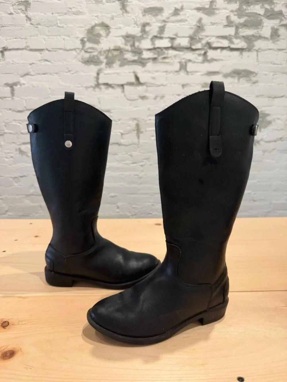 Sam Edelman Penny Equestrian Riding Boots Black Girls 1